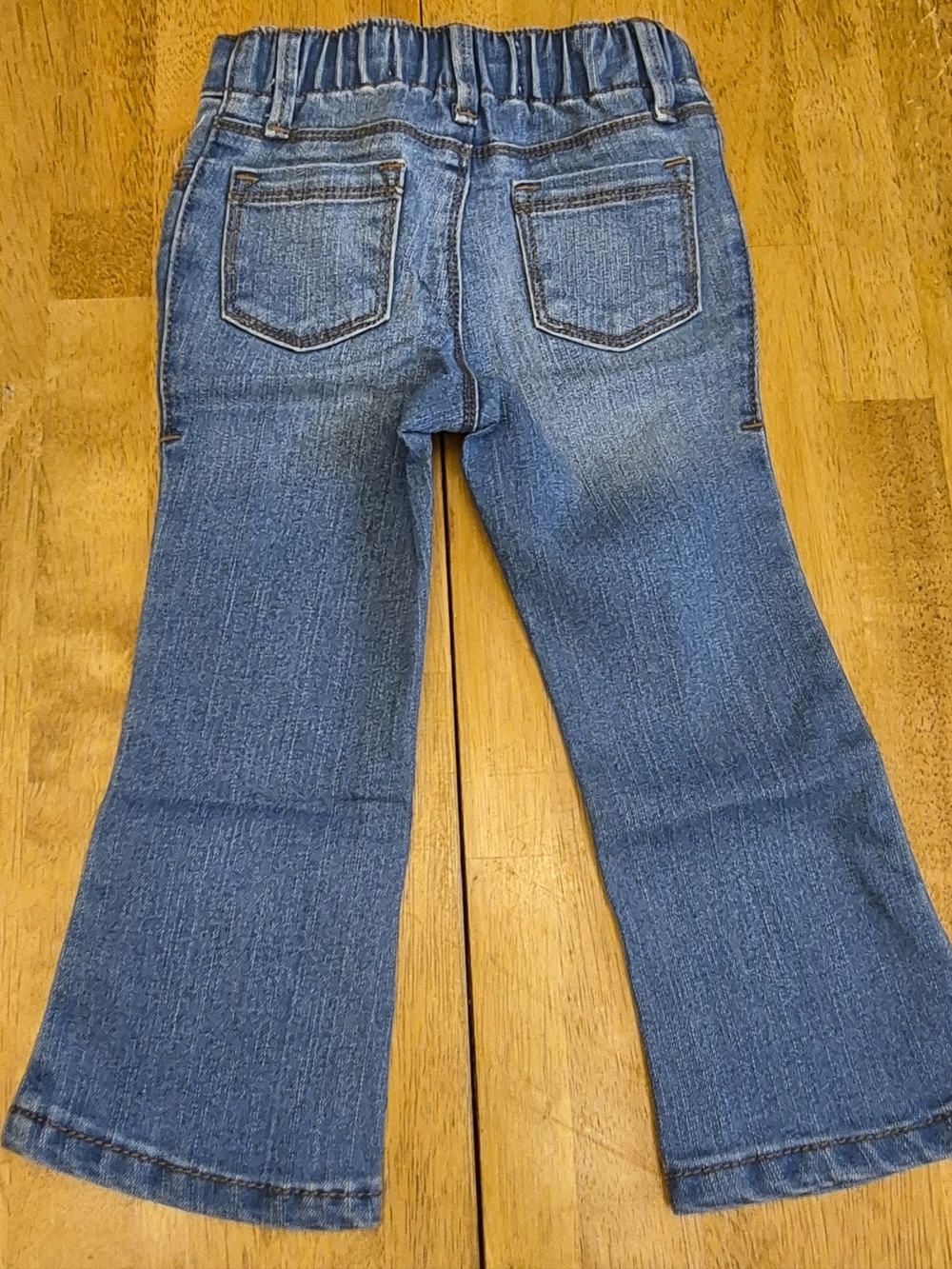 Old Navy Bootcut Denim Blue Jeans Sz 2T Toddler Girls Elastic Waist NWT - Picture 4 of 4